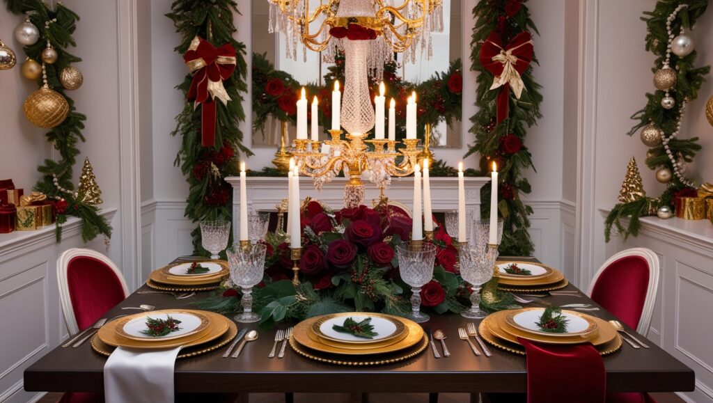 Christmas table settings christmas dinner table decoration Christmas table Decoration lifestylebygracia.com
